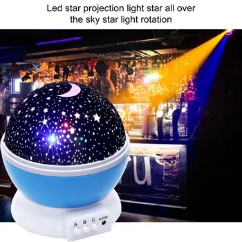 Hviezda Nebo Projektor Romantický Vesmíru Noc Lampa LED Projekčnej Lampy Spálne Dekorácie Prenosné Domova Dieťa je Dar