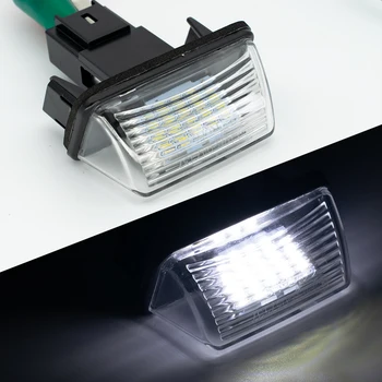 2pc LED Licenčné Číslo Doska Svetlo Na Citroen C3 C4 C5 Berlingo Saxo Xsara Picasso Peugeot 206 207 306 307 308 5008