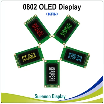 Skutočné OLED Displej, 0802 Paralelné OLED Kompatibilné 802 8*2 Znakov LCD Modul Displeja LCM Obrazovke build-in WS0010, Podpora SPI
