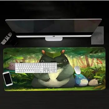 RuiCaiCa Totoro Jednoduchý Dizajn, Odolná Gumová Myš Podložka Podložka Veľkosti pre veľké Okraji Zamykanie Rýchlosť Verzie Hry Klávesnice Pad