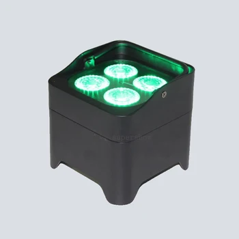 Nový dizajn DJ svadobné udalosti 4*18w RGBWA+UV 6in1 LED mini Batéria Par Svetlo s diaľkovým ovládaním