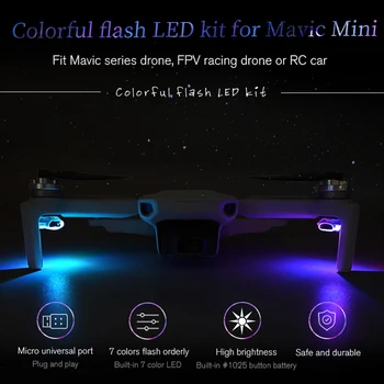 Platinum Drone Strobe Light Vyhľadávanie Osvetlenie Noc Navigácia Pre DJI MAVIC Mini Pro Mavic Vzduchu 2 kolesá Mavic Pro