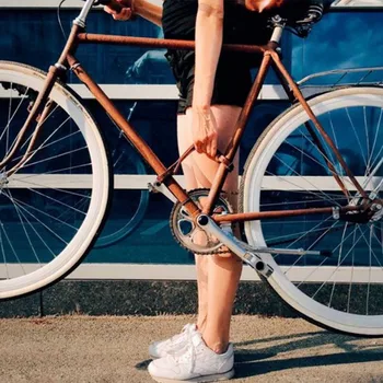 3 Farby Skladací Bicykel Kožená Rukoväť Pre cyklistov so sebou Rám Pásky Filter Prenosné Retro Usne Odolné Riadidlá