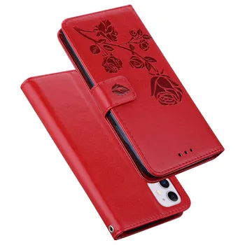 Peňaženka Rose Kožené puzdro Pre Samsung Galaxy A30 A30S A40 A40S A50 A3 A5 A6 Plus zahŕňať Prípady, X Kryt 4S 4 3 Grand Prime G530 A51