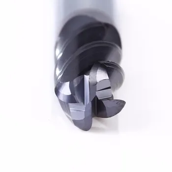 GM-4R volfrámové ocele 4 flauta okruhu uhol potiahnuté konci mlyn cnc frézovanie fréza rezné nástroje pre obrábanie kovov profil HRC45