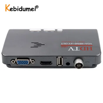 DVB-T, DVB-T2 TV Tuner Prijímač T/T2 TV Box VGA AV CVBS 1080P HDMI-kompatibilný digitálny HD Satelitný prijímač pre LCD/CRT Monitorov