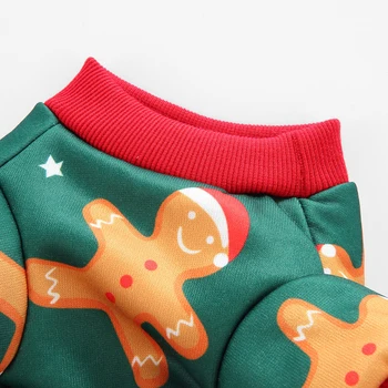 Roztomilý Stanta Claus, Vianočné Pet Oblečenie pre Psa Pyžamo Mäkké Vianočné PJS Voľný čas Trakmi Jumpsuit Pre Psov Zimné Oblečenie Pre Mačky