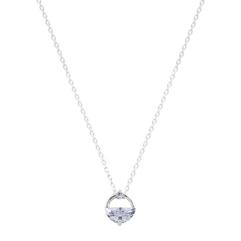 S925 mincový striebro módny náhrdelník s bohimia drahokamu prívesok clavicle reťazca strieborné šperky, darčeky pre ženy