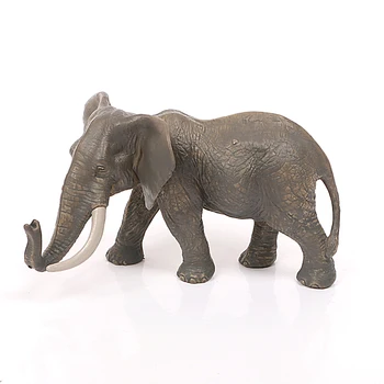 Wild Zoo PVC, Plastové Modely Zvierat Africký Slon Realistické Modely Akcie Obrázok Figúrka Pre Deti Hračky Nastaviť, Dekorácie, Darčeky