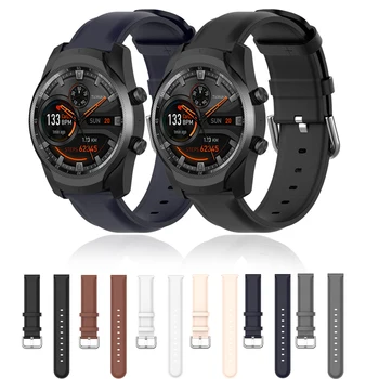 Kožený Pásik na Zápästie Pre Ticwatch Pro 3/3 GPS/Pro 2020 4G eSIM Smart Hodinky Kapela Nahradiť Náramky Pre Ticwatch E2/S2/GTX Correa