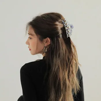 Kórejský Štýl Dievčatá Geometrické Acetát Vlasy Pazúry Vlasy Krab Jednoduché, Elegantné Módne Vlasy Svorky Pazúr Pokrývku Hlavy Vlasy Príslušenstvo