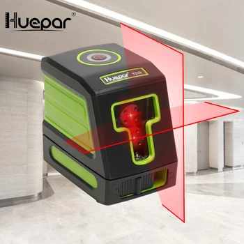 Huepar Self-vyrovnanie Vertikálne & Horizontálne Lasery Červený Lúč Kríž Line Laser Úrovni Nivel Laser