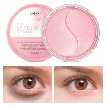 LAIKOU 50pcs Sakura Hydratačné Očné Škvrny Anti-Aging Záplaty Pre Starostlivosť o Oči Vrásky, Tmavé Krásy Kruhy Odstrániť Kožu L9U6