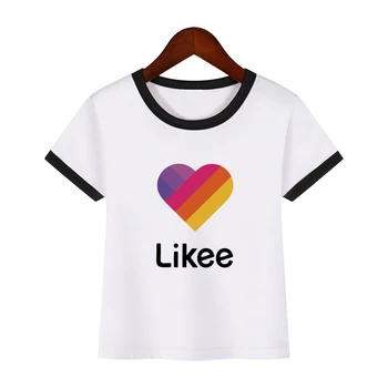 Horúce Deti Likee Oblečenie Batoľa Dievča Topy láska LIKEE T Shirt Chlapcov Dievčatá Teenagerov Školy T-shirts Kpop Bežné Študentov Costume