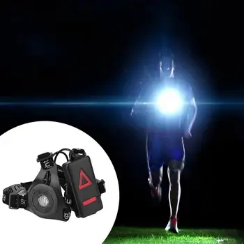 Vonkajšie Športové svietenie LED Noc Baterka Výstražné Svetlo USB Nabíjanie Hrudníka Svietidlo Turistika Kempovanie Cyklistické Bezpečnosti Nástroj