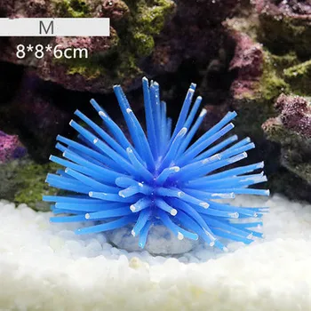 Akvarijné dekorácie akvárium Silikón Coral Anemone Rastlín morský ježko Dekorácie Podvodné Krajiny Ornament dodávky