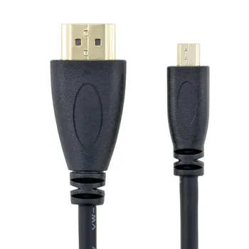 1.4 Verzia kompatibilný s HDMI High Speed Pozlátené Konektor Micro HDMI Kábel 0.5 m 1,5 m 10 m Kábel 1080P 3D pre HD TV XBOX PS3 Počítača
