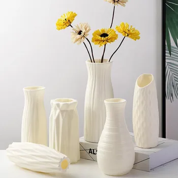 Home Decor Plastové Váza Moderné Kvetinové Vázy Miestnosti Dekorácie Európskej Svieži Štýl Svadobné Dekorácie, Nerozbitný Hydroponických Rastlín