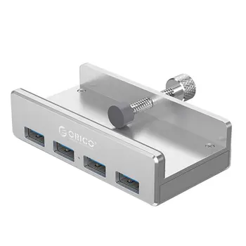 ORICO MH4PU Hliníkové 4 Porty USB 3.0 Klip-typ ROZBOČOVAČ Pre Desktop, Notebook Klip Rozsah 10-32mm S 150 cm Dátum Kábel darčekový balíček