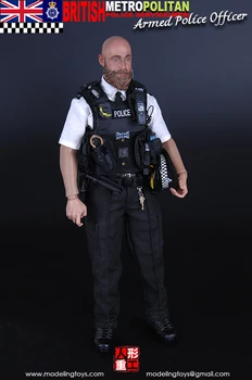 MODELOVANIE HRAČKY, VOJENSKÉ SÉRIA: BRITISH METROPOLITAN POLICE SERVICE - OZBROJENÝ policajt 1/6 Obrázok