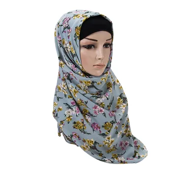 Ženy Obyčajný Bublina Šifón Šatku Hidžáb Had Leopard Tlač Dlhý Šál Šály, Moslim Hijabs Islamskej Pokrývku Hlavy Zábaly Šatky