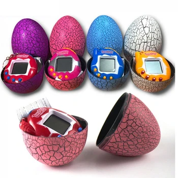 Multi-farby Dinosaurie vajcia Virtuálnej Počítačovej Digitálnej Pet Hry Hračka Tamagotchis Digitálnych Elektronických E-Pet Veľkonočné Vajíčko Darček Pre Deti