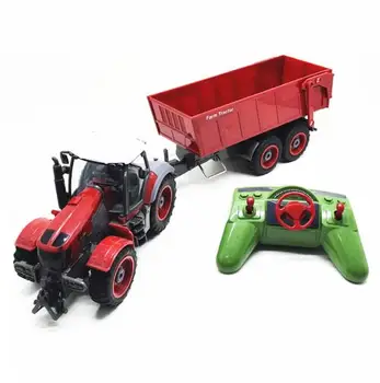 Poľnohospodár Traktora auto 1:28 2.7 MHZ Rádio Remot Kontrolu Konštrukcie RC car Dump truck Pre Deti narodeninám Hračky