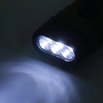 Ručné Kľuky Dynamo Solárne Napájanie Nabíjateľná Baterka 3-LED