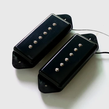 N&B 1SET farba Čierna single-coil, Alnico 2 bar P90 psie ucho gitarové snímače v slonovinová farba