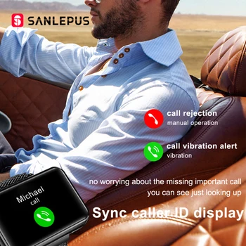 2020 NOVÉ SANLEPUS Smart Hodinky Muži Ženy Smartwatch S Bezdrôtové Slúchadlá Bluetooth Slúchadlá Slúchadlá Šport Fitness Náramok