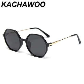 Kachawoo osemhranné slnečné okuliare mužov polarizované TR90 čierna ružová módne slnečné okuliare pre ženy mnohouholník kovové letné hot vysoká kvalita