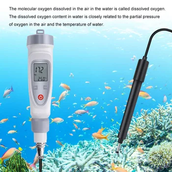 Prenosné Digitálne Pero Rozpusteného Kyslíka Meter Kvality Vody Tester Detektor Test Rozsah 0-20 Mg/l J8