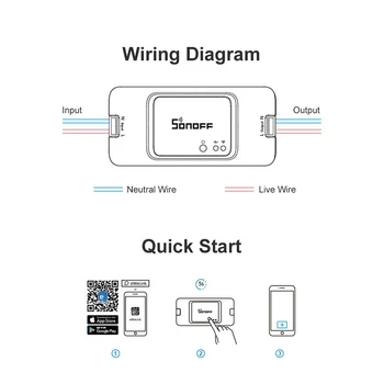 Sonoff Základné R3 Bezdrôtový Wifi Prepínač 220V/Light/ Google Home/Alexa/Ewelink Automatizačné Modul Smart Home Diy Smart Switch