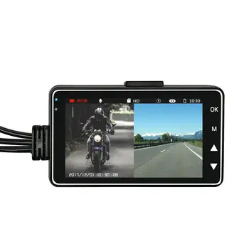 KY-MT18 Dash Cam Motocykel Kamera DVR Špeciálneho dvojitého Predné Zadný Nahrávač Nočné Videnie G-senzor Motorke Elektronické