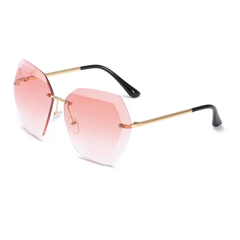HEISKING Luxusné slnečné Okuliare bez obrúčok Ženy Značky Dizajnér Veľkými Vintage Odtiene Slnečné Okuliare Pre Ženy Lady Slnečné okuliare UV400