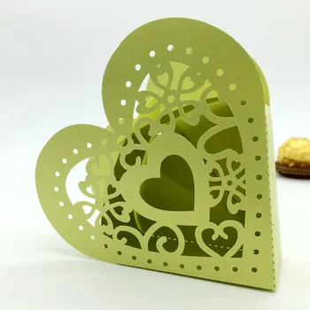 20PCS/set Valentína darček čokoláda hľuzovka balenie políčko prázdne tvare srdca čokoláda políčko prázdne políčko pre čokoláda