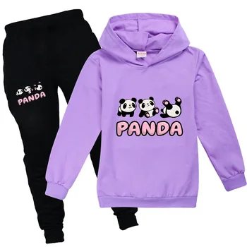 Pád Oblečenie pre Deti 2020 Módne Dlhý Rukáv Panda Kawaii Dospievajúce Dievčatá Oblečenie 12 14 Rokov Halloween Chlapcov, Oblečenie Camisetas
