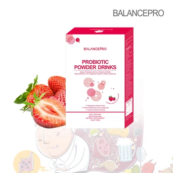 Pôvodné priamy predaj 7-kmene probiotík & prebiotikum vitamín ovocia prášok piť, aby telo zdravie a beautful (2 Ks)