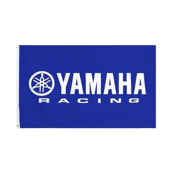90x150cm 3x5ft Motocykel Yamaha Vlajka Na Auto Závodná Hra