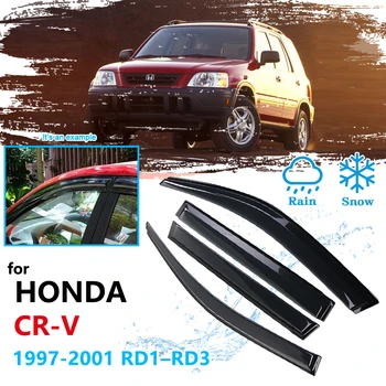 Auto Okno Príslušenstvo pre Honda CR-V CRV 1997 1998 1999 2000 2001 Dážď Stráže Deflektor Clonu Markízy, Prístrešky CR V RD1~RD3