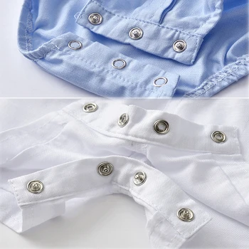 Veľkoobchod Novorodenca Chlapec Luk Oblečenie Nastaviť Formálne Gentleman Oblek pre Letné Oblečenie Romper + Biele Šortky