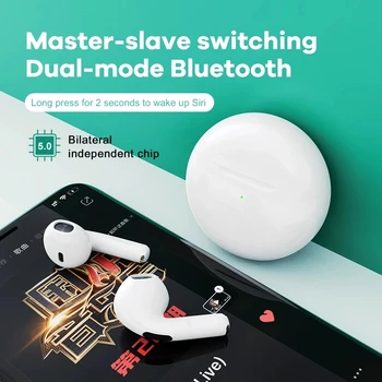 Pro TWS Bezdrôtový Mini Slúchadlá 8D Stereo Bass Bluetooth 5.0 Slúchadlá Dotyk Potlačením Hluku Športové Slúchadlá s Mikrofónom