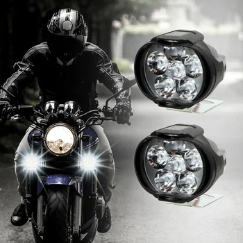 2 ks Auto, Motocykel Svetlometu Mieste, Hmlové Svetlá, 6 LED Vodotesný Práce Žiarovka 12V ATV