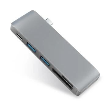 USB C Hub Na TF SD Slot Čítačky Hub 3.0 PD Thunderbolt 3 USB C Hub Adaptér pre Nový MacBook Pro Air 12 13 15 16 A2237 A2141