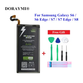 DORAYMI Telefón Batéria pre Samsung GALAXY S6 Okraji S7 Okraji S8 S6Edge S7Edge G920 G925 G930 G935 G950 Náhradná Bateria + Nástroje