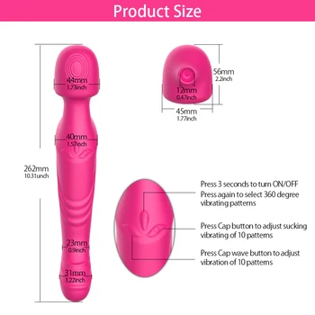 Nové Vydanie 2020 Sexuálne Hračky 360 Stupňov G Mieste Stimulátor Dildo Výkonný Vibrátor klitorisu s bradavky Bulík pre Ženy, Páry