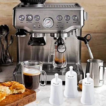 4 Pack Náhradné Vodný Filter pre Breville Claro Swiss Espresso kávovar - Porovnať Časť BES008WHT0NUC1