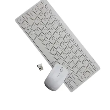 2.4 G Mini Ergonomická Bezdrôtová Klávesnica USB Myši Nastaviť Office Zábava Ploche Notebook Dodávky