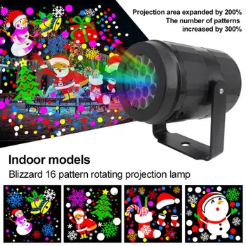 Vianoce, Halloween Laserový Projektor 9 Vzory Svetlo Mini Okno Domáce Kino Projektor, Krytý Vonkajší Divov Projektor