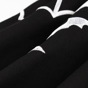 Gotický Punk Party Šaty Žien Letné Hojdačka Vestidos Plus Veľkosť Oblečenie 5XL Black Bat Výšivky Vintage Retro Halloween Šaty